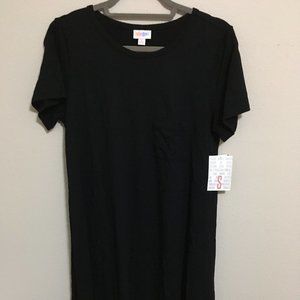 LuLaRoe Carly Dress Solid Black UNICORN! NWT - S